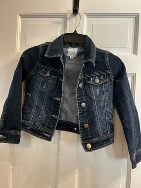 The Children's Place Dark Blue Denim Jean Jacket for Kids